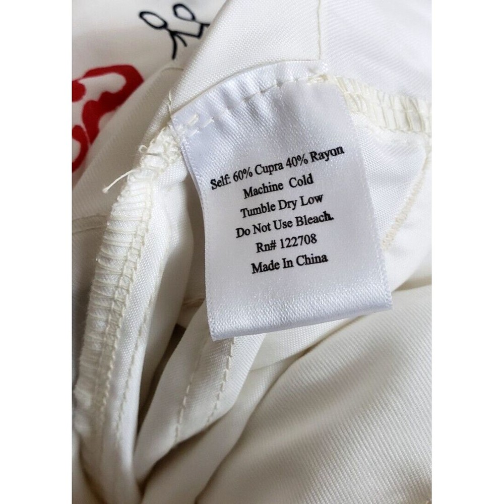 Johnny Was Pete & Greta Marika Cargo Pants Button Zipper Front White Y2K - Picture 12 of 13